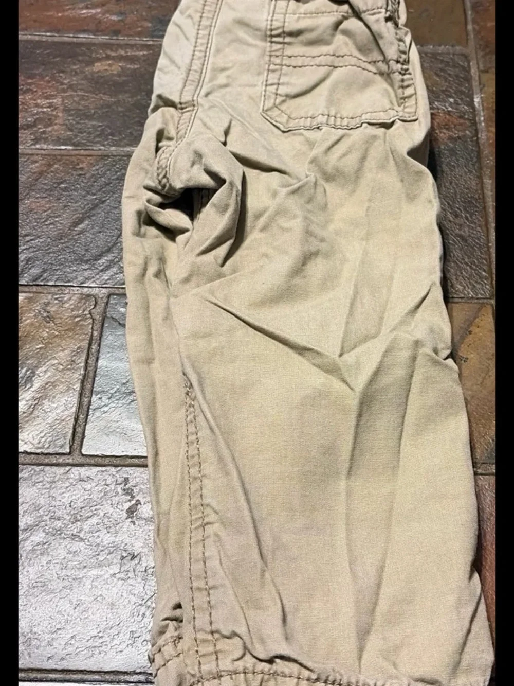 Carter's Tan Jogger Pants with Striped Waistband